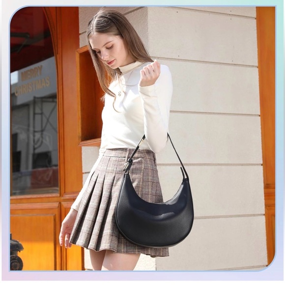 New Shoulder Handbags 3 Ways Adjust Strap, Waterproof Clutche Purses Hobo black - Picture 4 of 8